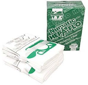 Numatic NVM-1CH Lot Numatic Henry et James Aspirateur Sacs, Lot de 10