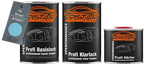 TRISTARcolor Autolack Dosen Set für Smart 879357 Gulf Blau 2,5L
