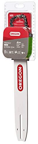 Oregon Chainsaw Guide Bar & Chain Combo, AdvanceCut Replacement for Saw Chains, Bar Length 12 (30cm) with Low Kickback Chain Set, 3/8 Pitch, 0.050 Gauge, 45 Drive Links (27792), Gray