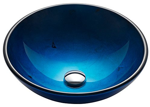 Kraus gv-204 irrupción Azul Cristal Buque Fregadero de baño