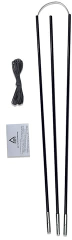 TentSpares - Gelert Mongoose 2 Fibreglass Tent Pole Repair Kit, Tent Pole Replacement, Tent Poles, Camping Essentials