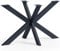 CM Furniture Pied de Table Spider (Mikado) Anthracite Hauteur 72 cm Structure en Croix Métal Montage Facile 70x72x120 cm Châssis de Table pour Basse, Table à Manger, Bureau, conférence Forme Araignée