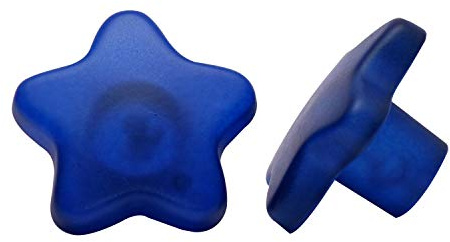 Möbelknopf Schrankknopf fürs Kinderzimmer Modell Blauer Stern ø 36mm