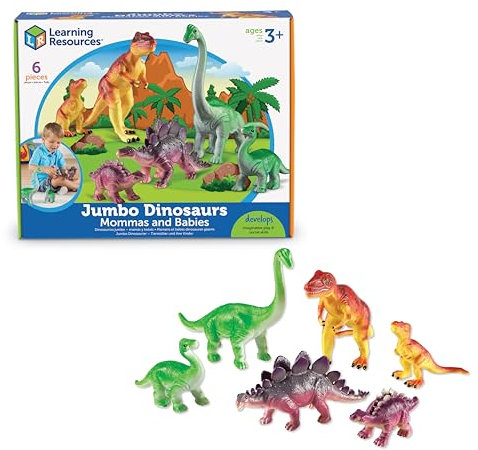 Learning Resources Riesen-Dinosaurier „Tiermütter und Tierbabys“