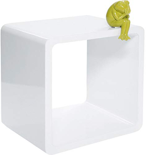Kare Design Regalwürfel, weiß, hochglänzend lackiert, Stauraum, Wohnaccessoires, Regal, 50x50 cm