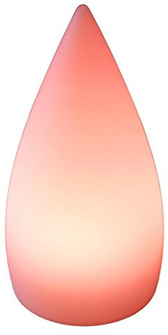 LED-Highlights Deko Lampe Kegel Garten Leuchte 12 x 24 cm rund Batterie Akku kabellos Farbwechsel bunt Rgb Licht dimmbar Fernbedienung Innen Aussen wasserdicht