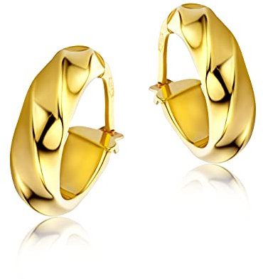 Miore Ohrringe Damen Gelbgold 9 Karat / 375 Gold Creolen