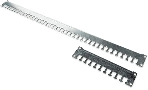 DIGITUS Kabelabfangschiene für 19 Unique & Dynamic Basic Schränke von DIGITUS, 92 cm Tiefe für 1000 mm Schranktiefe, 2 mm starkes Stahlblech, Silber