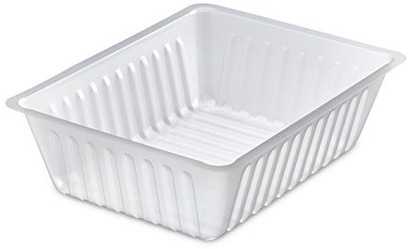 GUILLIN - CAISSIPACK BT1000 SACHET DE 250 Barquettes Charcutiere 1000cc, Polystyrène, Transparent, 18,9 x 14,4 x 5,4 cm