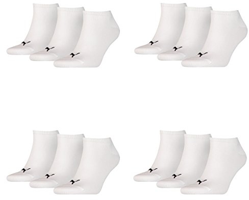 PUMA Unisex Sneakers Trainers Socks 12er pack - White, 39-42