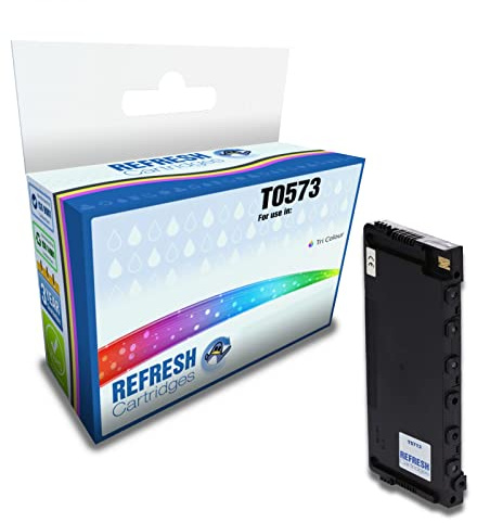 Refresh Cartridges Compatible Ink Cartridge Replacement for Epson T0573 (Tri-Colour)