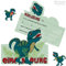 6 Einladungskarten * DINOSAURIER / T-REX * für Kindergeburtstag und Party | Kinder Geburtstag Party Kinderparty Dinoparty Einladung Einladungen Mottoparty Dino Dinos