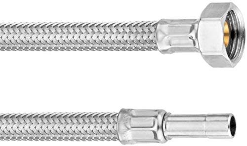 Cornat Flexibler Verbindungsschlauch - 300 mm Länge - 3/8 Zoll IG, Ø 8 mm - Hochwertige Edelstahl-Umflechtung / Anschlussschlauch für Durchlauferhitzer / Flexschlauch / T317362270