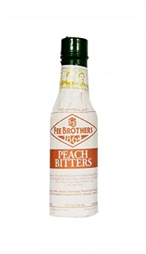 Fee Brothers I Peach Bitters I 150 ml I für besondere Würze und Raffinesse I frisch & fruchtiger Geruch I deutliche Pfirsichnoten im Geschmack