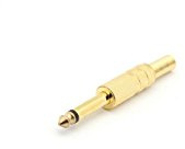 VELLEMAN - CA023 Klinkenstecker 6,3mm mono vergoldet Metallausführung * VE: 1 St 609472