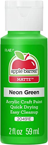 Plaid Enterprises Acrylic Paint, Neon Green, 59ml