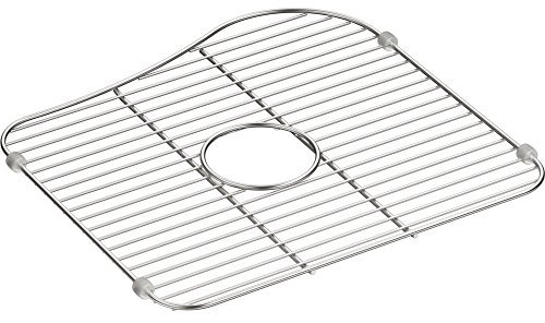 Kohler 5103-ST Staccato 16-5/8 pulgadas. x 15-7/8 pulgadas. Estante grande para fregadero de cocina K-3361-NA, acero inoxidable