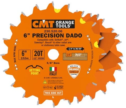 CMT 230.520.06-Dado de precisión d=150x3.2x15.87 z=20 ftg+ATB-5°