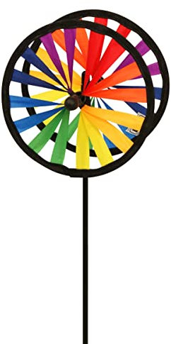 CIM Windspiel - Magic Wheel Twin 16 - Durchmesser Ø16cm - UV-beständig und Wetterfest - Vielseitige Haus und Gartendekoration