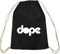 Shirtstreet24, dope small, Baumwoll natur Turnbeutel Rucksack Sport Beutel, Größe: onesize,schwarz natur