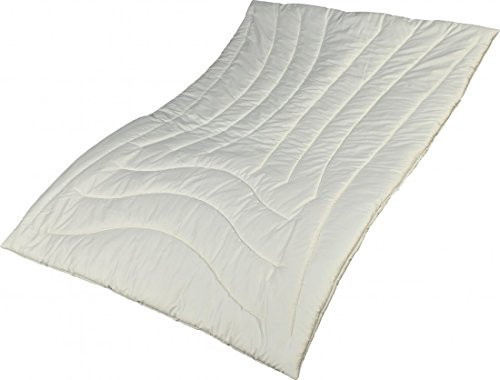 Garanta Zirbe Bettdecke Alpenglück 135 x 200 cm - Duo-Steppbett - Füllung KBA Schafschurwolle und Zirbenholz