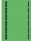 Leitz PC-beschriftbare Rückenschilder selbstklebend für Standard- und Hartpappe-Ordner, 150 Stück, Kurzes und schmales Format, 39 x 192 mm, Papier, grün, 16862055