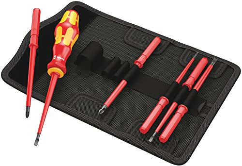 Wera KK 60 i/7 05003470001 Kraftform Kompakt Manche 817 VDE avec Lames isolées interchangeables Jeu de 7 pièces