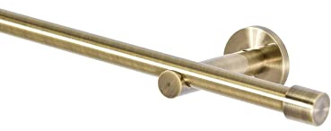 Gardinenstange 16 mm 1-Lauf Antik-Gold Metall, 280
