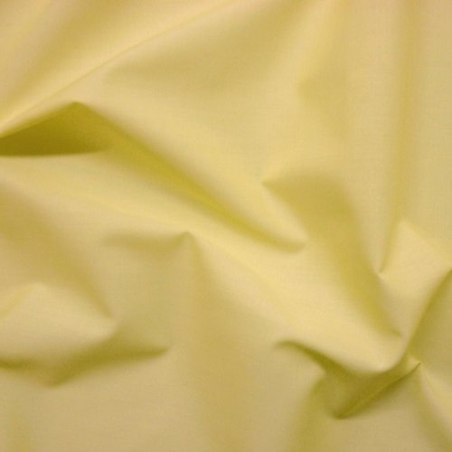 Plain Lemon Yellow Polycotton Fabric (Per Metre)