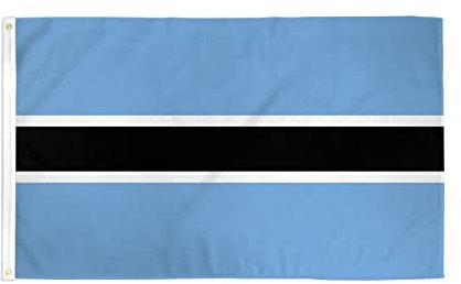 AZ FLAG - Flagge Botswana - 90x60 cm - Republik Botsuana Fahne 100% Polyester mit Messing-Ösen - 50g