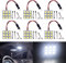 YM E-Bright 6-Pack Blanc Froid 5050 9SMD Panneau LED Dome Light Auto Lecture De Voiture Lampe Intérieure DC 12V avec Adaptateurs T10 / BA9S / Festoon