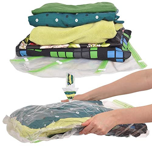 OTTOCASA 24 Tasche Türschuh Organizer/ 8 TLG Set Vakuumbeutel zum Verstauen Ihrer Kleidung und Bettwäsche (Vakuum Aufbewahrungsbeutel)