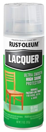 Rust-Oleum 1906830 Lacquer Spray Paint, 11 oz, Gloss Clear
