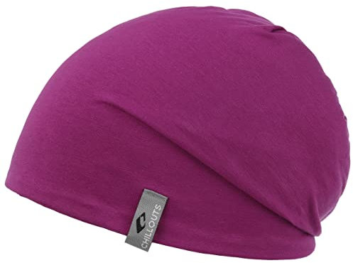 CHILLOUTS Acapulco Hat, Unisex Beanie Mütze, Einheitsgröße OneSize, UV Schutz, Magenta