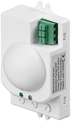 5er Set Bewegungsmelder mit Microwellensensor Hochpräziser Radar Bewegungsmelder, LED geignet