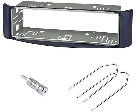 Sound Way Kit Montaggio Adattatore Autoradio, Mascherina 1 DIN / 2 DIN Compatibile con Smart ForTwo 1998-2007 con plancia Metallica
