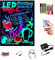 Pizarra LED luminosa 60x80cm, RGB, acrílica + PACK 8 ROTULADORES, ENTREGA 1-3 DÍAS