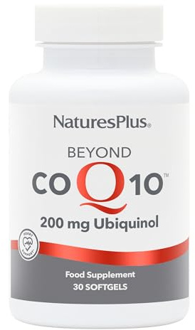 NaturesPlus Beyond CoQ10 200 mg Ubiquinol - Naturally Fermented, Active, High Strength Coenzyme Q10 Supplement - Enhanced Absorption, Fast Action - 30 Softgel
