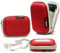 Navitech Red Water Resistant Hard Digital Camera Case Cover for The FUJIFILM FinePix F660EXR / FUJIFILM FinePix JX660 / FUJIFILM FinePix AX650 / AX660