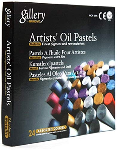 Mungyo Gallery Artists' Oil Pastels - 24 Metallic Colors