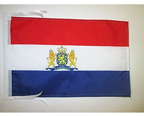 BANDERA del REINO UNIDO DE LOS PAÍSES BAJOS 1815-1908 45x30cm - BANDERINA DE HOLANDA 30 x 45 cm cordeles - AZ FLAG