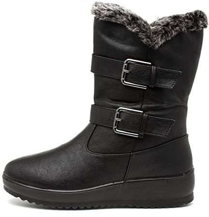 Softlites Juno Womens Black Calf Boot - Size 6 UK - Black
