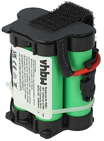 vhbw Akku kompatibel mit Gardena 124562, R38Li, R50Li, R80Li Rasenroboter Rasenmäher (1500mAh, 18V, Li-Ion)