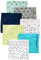 Simple Joys by Carter's Unisex Baby 7-Pack Flannel Nursery-Receiving-Blankets, Blau/Weiß, Einheitsgröße (7er Pack)