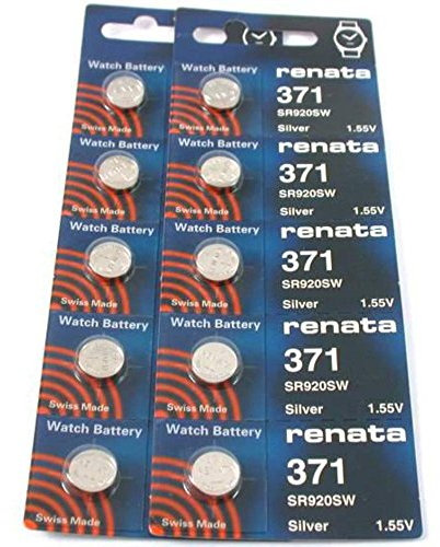 #371 Renata Watch Batteries 10Pcs