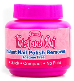 Pretty Perfect Twist And Out Instant Nail Polish Remover Acetone Free!