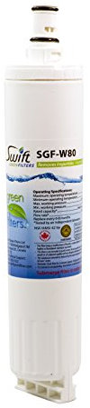 Swift Green Filters SGF-W80 Swift Green Ersatz-Wasserfilter, Aktivkohle aus Kokosnussschalen, Weiß, 1 Stück