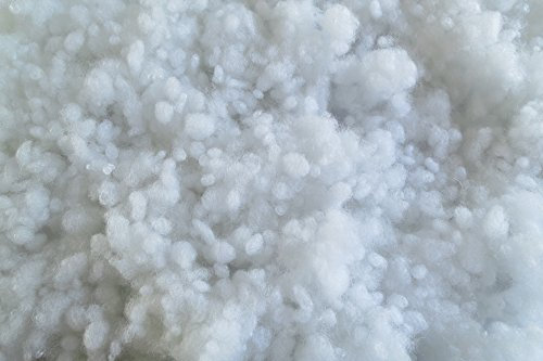 pemmiproducts Faserkügelchen 1 kg, 100% Polyester, (EUR 12,00/kg), Regenerat-Type, weiß, silikonisiert, Faserbällchen, Füllmaterial, Füllwatte