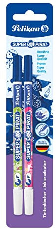 Pelikan 921742 Tintenlöscher Super Pirat Strichstärke F (Fein) 2 Stück