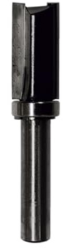 Leman 4618.713.00 Mèche affleureuse droite HM ø 12,7 mm LU 25 mm queue de 8 mm avec guide supérieur,